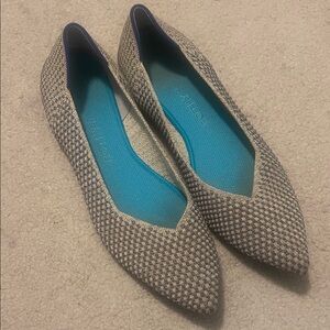 Rothy's Women's Blue and Gray Patterned Loafers